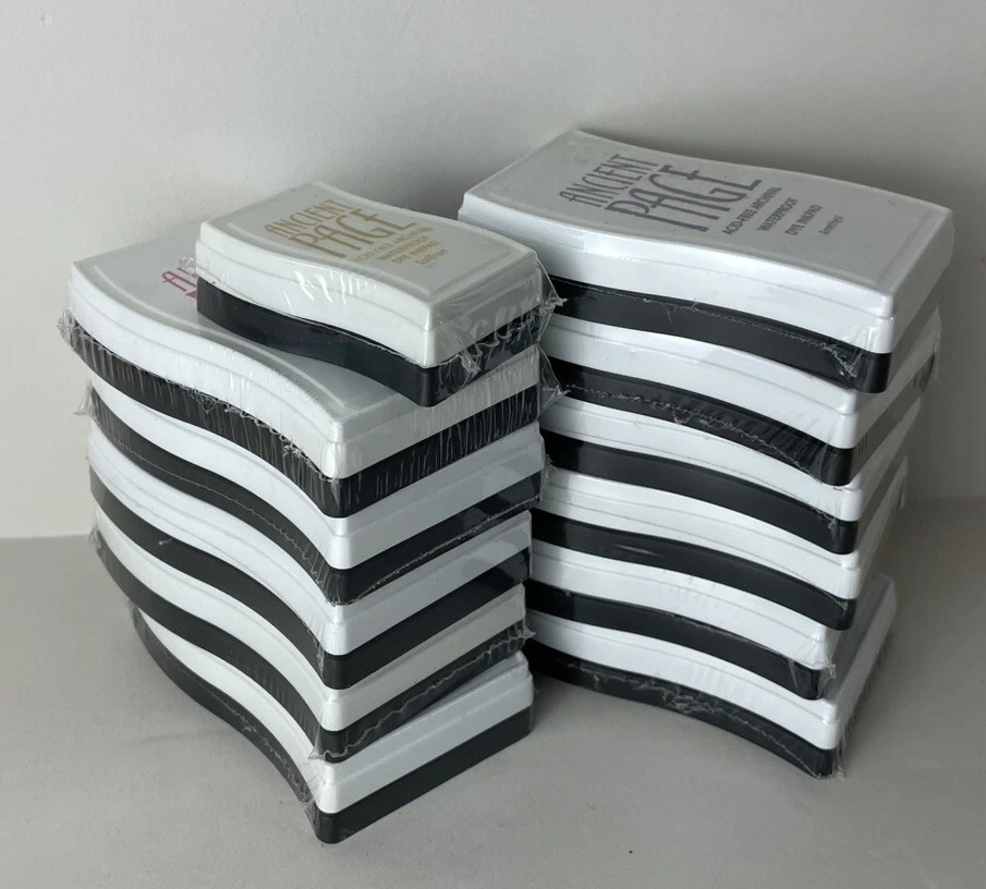 Lot of 12 Ancient Page Acid Free Archival Waterproof Dye Inkpads NEW SEALED - Image 2 of 4