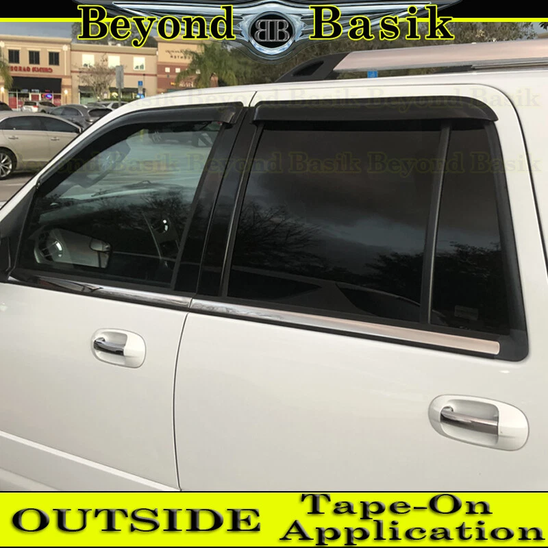 Ford Expedition 1997-2017 humo puerta ventilación ventana viseras pantalla lateral protectores de lluvia  Foto 4 de 4