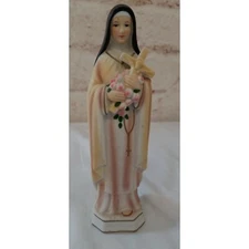 7" St Therese Of Lisieux The Little Flower By Roman Inc. Nun Porcelain Figurine