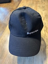 Superchips Black Embroidered Logo Strapback Adjustible Baseball Cap Hat