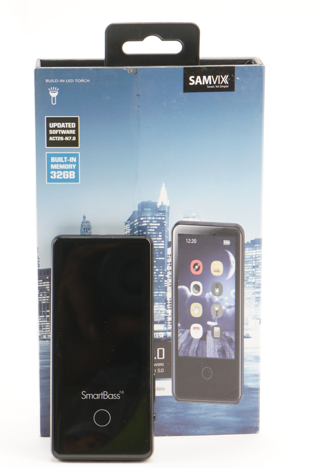 Samvix SmartBass 7.0 32GB Kosher MP3 Player with Touch Keyboard Black