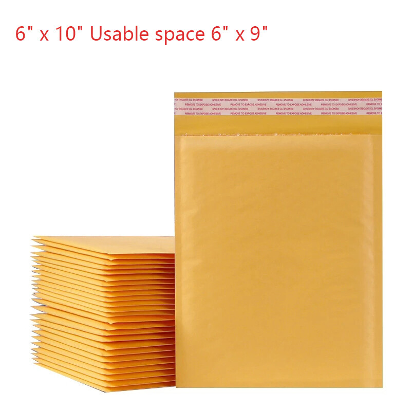 6x10 Bubble Mailer 250 #0 6x9 (6x10) Kraft Bubble Padded Envelopes - Foto 6