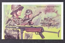Schmeisser Machine Pistol 1981 World of Firearms MIDGEE Card #40 (NM)