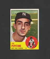 1963 Topps Joe Pepitone #183 ~~ Nice Card!