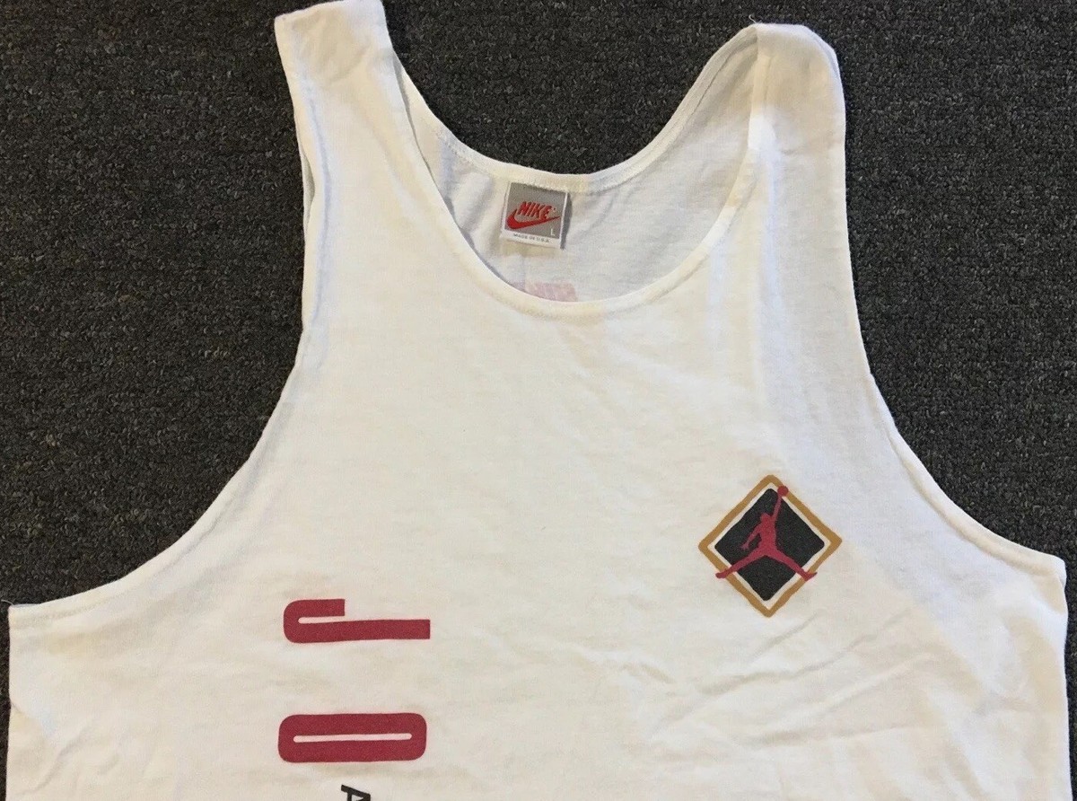 Vtg 80s Nike Michael Jordan Faded Tank Top M Air Chicago