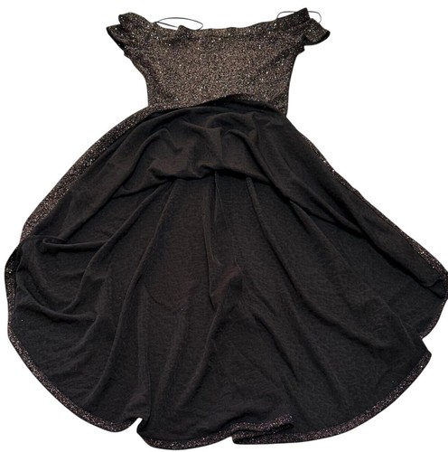 Windsor Fit & Flare Glittery High Low Dress Off The Shoulder Women's Size S-READ - Picture 3 of 13