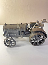 Arcade Toys McCormick Deering Cast Iron Gray Tractor - NO "K"