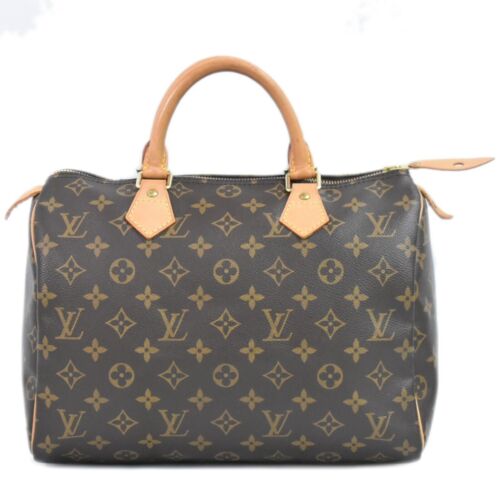 Louis Vuitton Speedy 30 M41526 Monogram Canvas Handbag Brown - Picture 1 of 24