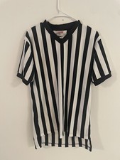 Rawlings Referee Shirt, Size Medium, Unisex, Black And White Stripes