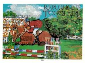 Togo 1984 SC# C498 Olympics Horse Sports, Equestrian Imperf Souvenir Sheet - MNH
