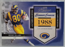 Henry Ellard 2002 Prestige Football Banner Season #BS18 NrMt Ser #1647/1988