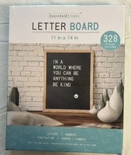 LETTER BOARD 328 pieces letters/numbers/shapes/symbols 11" X 14" NEW 