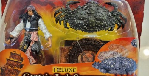 PIRATES OF THE CARIBBEAN - CAPTAIN JACK SPARROW with CRAB - DELUXE - 2007 BNIB - Picture 2 of 3
