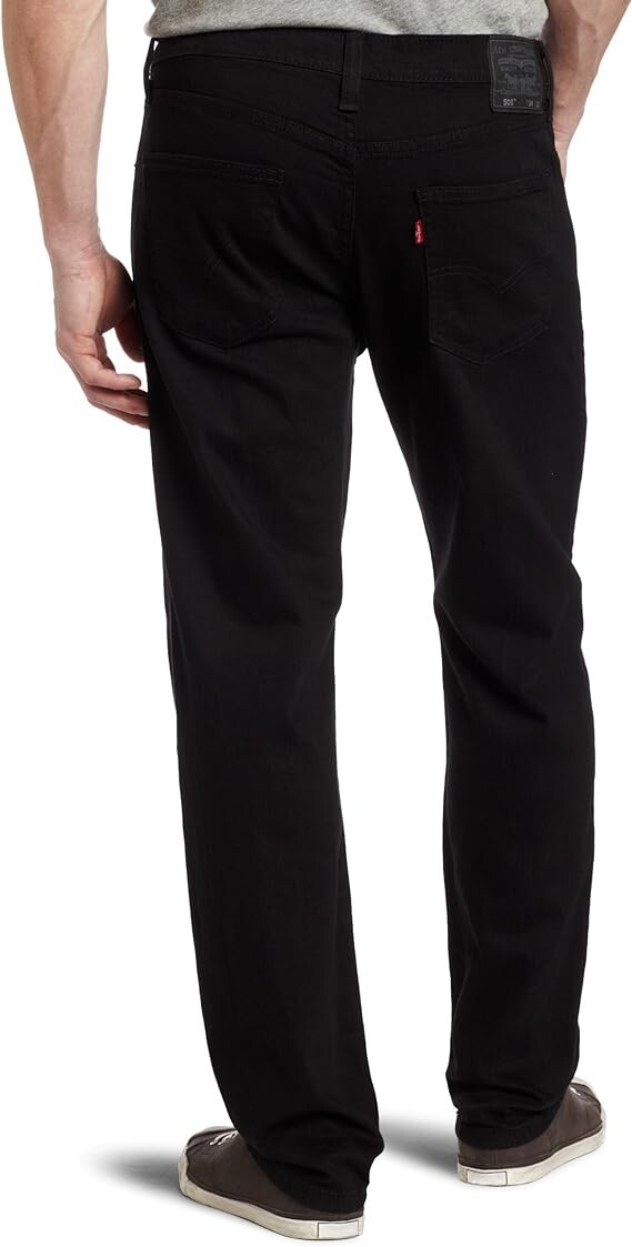 Levi's Men's 521 Slim Tapered Jean Black 33W x 32L 055210009