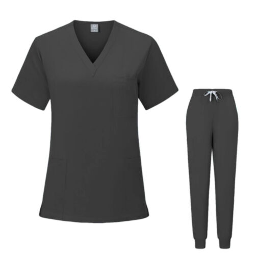 Medical Uniforms Surgical Nurse Scrubs Set Dental Clinic Beauty Salon Workwear - Picture 17 of 28