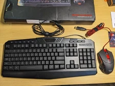 Redragon S101-3 Gaming RGB Keyboard + 3200DPI 5 Button Weighted Gaming Mouse