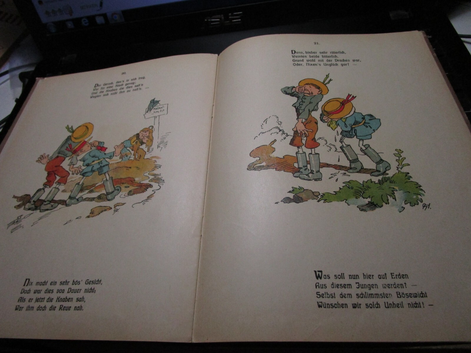 HC HL Band 4 FIX NIX UND TRIX DAS B SE KLEEBLATT Jugend 1912 Zustand 