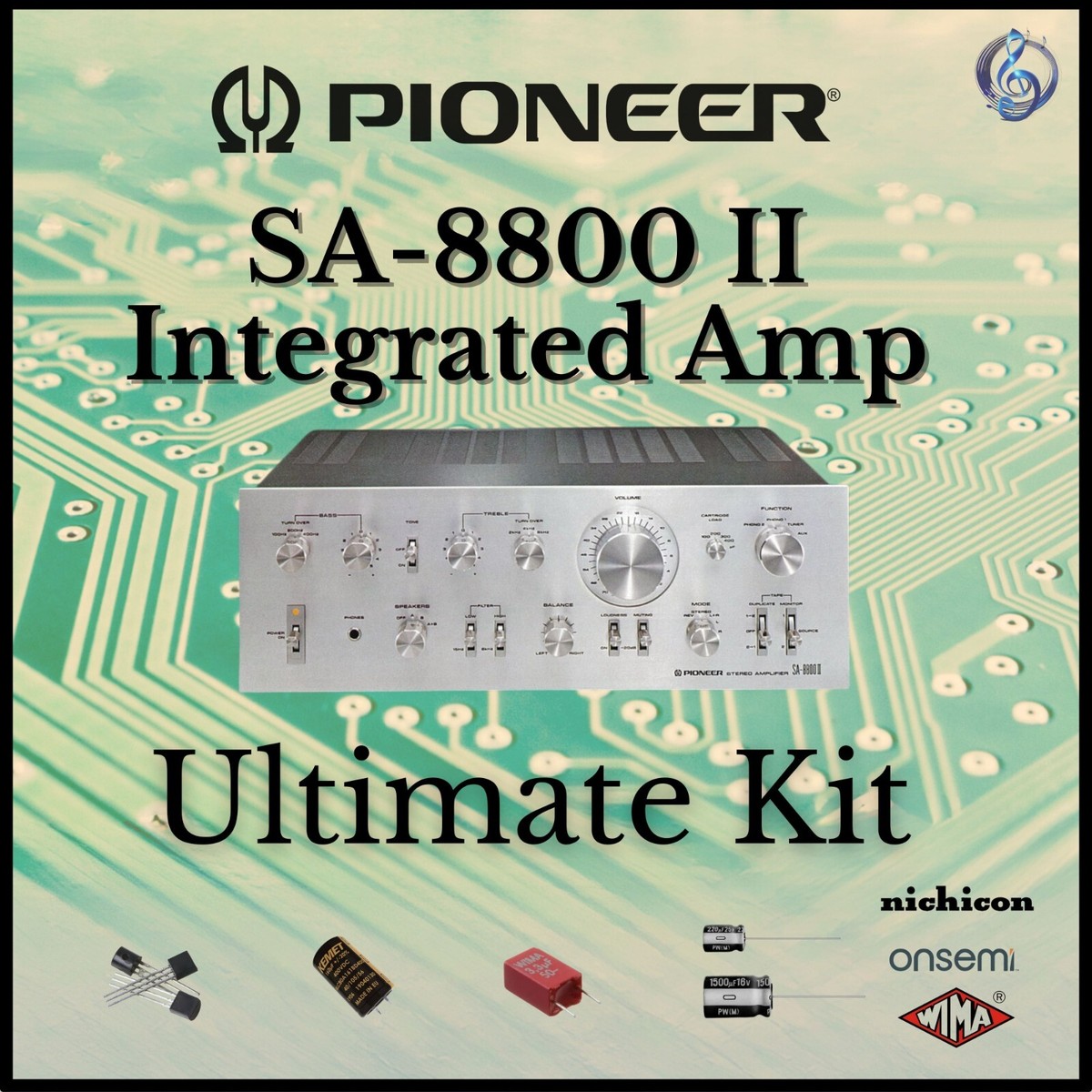Pioneer SA-8800 II Integrated Ultimate Upgrade Kit Genuine Parts