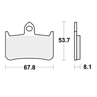 TRW TRQ BremsbeläGe Passend Vorn FüR Honda CB 250 F Hornet Bj. 1996-2001
