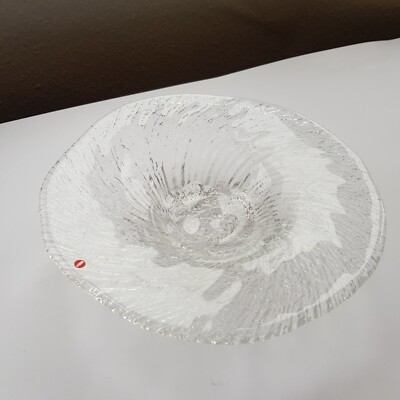 Tapio Wirkkala iittala Glas Eisschale Avaanto 24cm Finnland Vintage Design Nordic