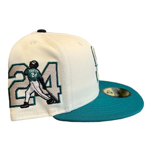 New Era Seattle Mariners 59FIFTY Fitted Hat Ken Griffey Jr. #24 Side Patch 7 1/2 - Picture 6 of 8