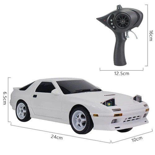RC 1/18 DRIFT Car MAZDA RX7 FC W/ Pop Up Lights/ LED/Gyro RWD *WHITE* -RTR- - Bild 7 von 14