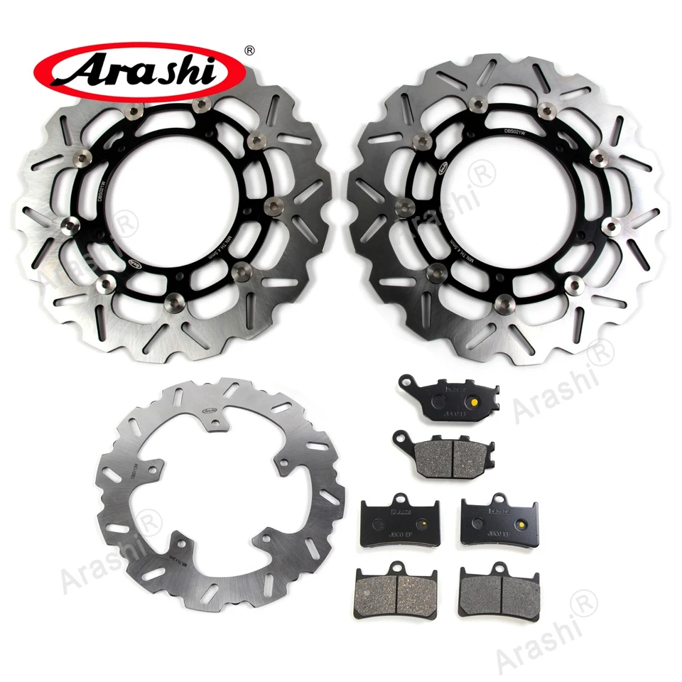 For Yamaha FZ8 /Fazer 8 800 2011-2015 Front Rear Brake Disc Rotor Brake Pads — 第 2/4 张图片