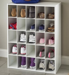Shoe Rack For Women Men Kids Running Storage 25 Cubed Dividers Image Is Loading Shoe Rack For Women Men Kids Running Storage