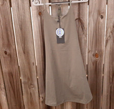 SDBT TENNIS DRESS, No Bra, Zip Up , Racerback Olive Green M UPF50 NWT Read