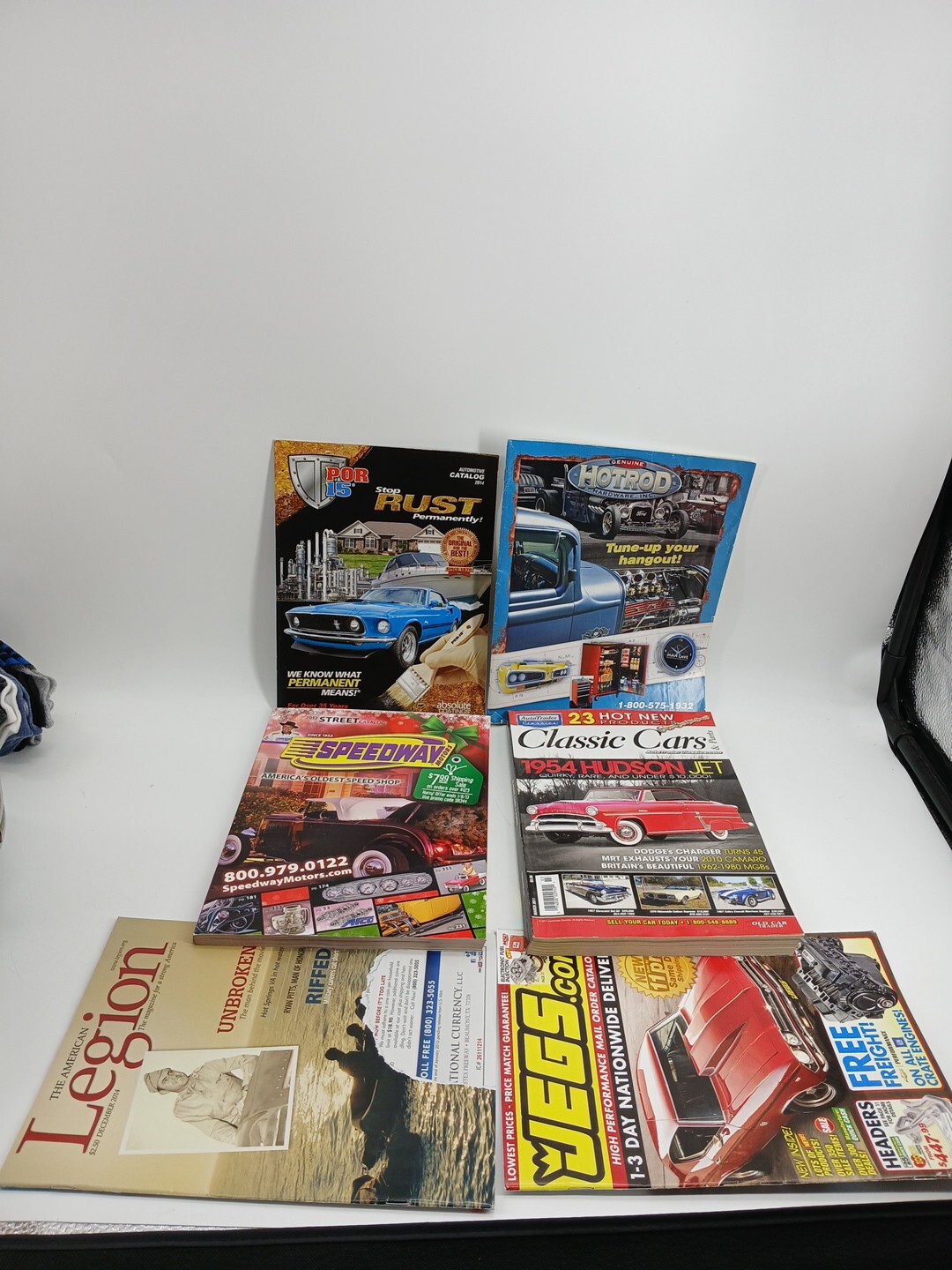 (Lot Of 6) Vintage Books Car Parts Props JEGS.com Classic Cars Hot Rod Magazine 