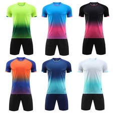 Men Top With Swearpants Football T-Shirt And Shorts Team Sport Outfit Badminton
