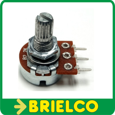 12 Potentiomètres Linéaires Rotatifs - Kit 6 Valeurs B1K à B100K Pour Électronique