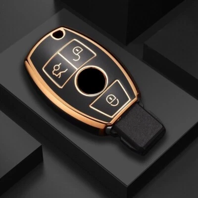 Remote Key Fob Cover Case for Mercedes A C E S G M Class CLK CLS SL SLK AMG VITO