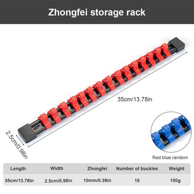 Magnetic Socket Organizer Set Metric Socket Holder Tool Box Hold Multi Sockets