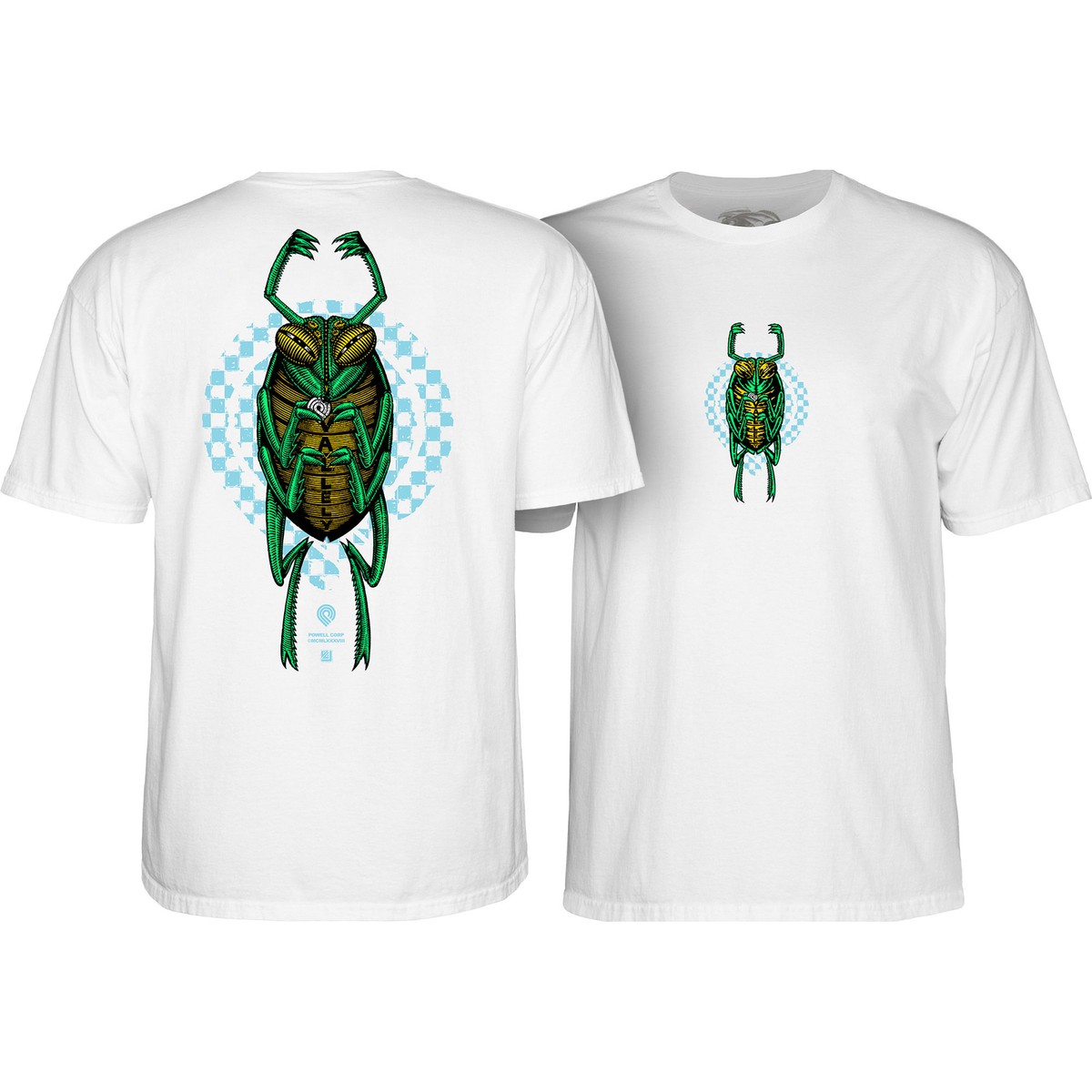 Powell Peralta Skateboard Shirt Mike Vallely Bug White | eBay
