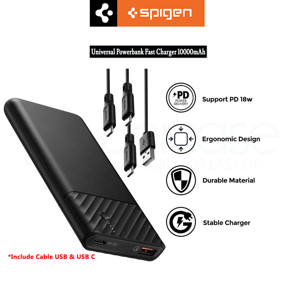 Spigen PocketBoost 10,000mAh 18W Portable Charger For Samsung