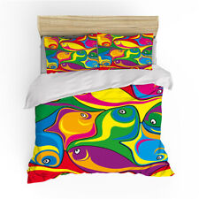 Color Fish Single/Queen/Doube/King Size Bed Quilt/Doona/Duvet Cover Set