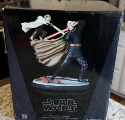 Sideshow Star Wars Master Yoda Count Dooku Statue Resin Figure
