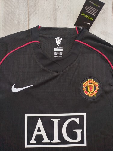 MAGLIA CRISTIANO RONALDO 2007 2008 MANCHESTER UNITED PREMIER LEAGUE RETRO VINTAG - Foto 4 di 11
