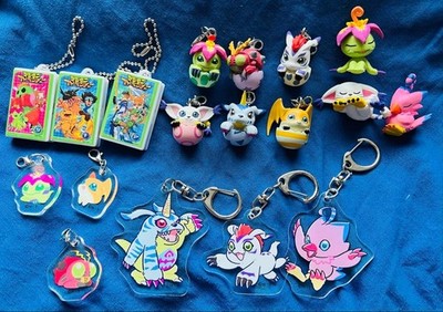 Digimon Goods Set Video Tape Keychains Acrylic Keychains Collectible