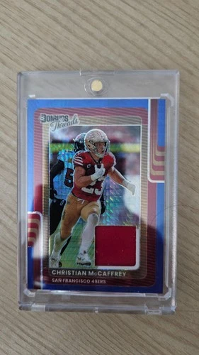 2025 Donruss Optic Christian McCaffrey Blue Hyper (RAW)