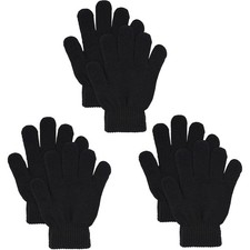 3 Pairs Winter Magic Gloves Warm Stretchy Knit Gloves For Men and Women