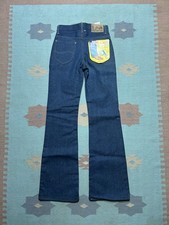 NEW Vintage 70s Lee Riders boot cut flare jeans NWT DEADSTOCK raw denim 27x34