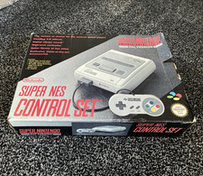 Nintendo SNES Super Nintendo Entertainment System PAL Console Set Grey Boxed