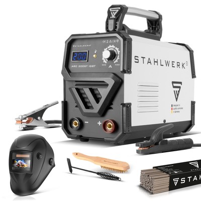 Schweißgerät STAHLWERK ARC 200 ST IGBT Vollausstattung MMA E Hand Inverter 200 A