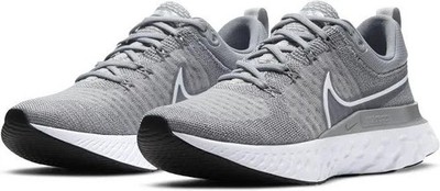 Nike React Infinity Run Flyknit 2 Men's Running Shoes Grey White 12 M
