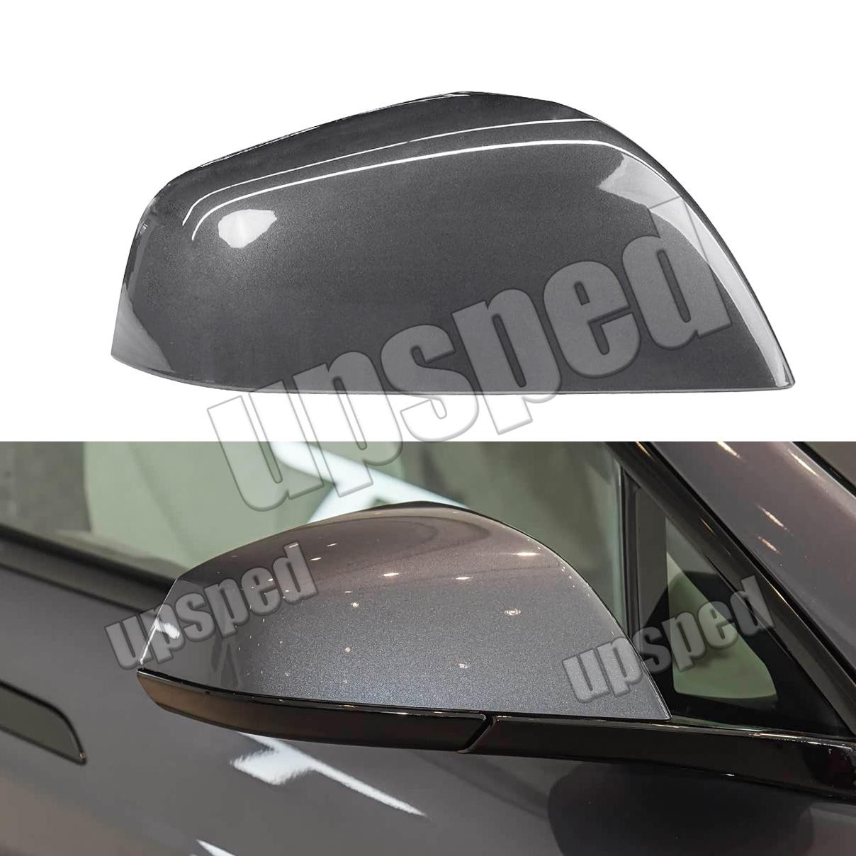For Tesla Model X 2016-2025 Midnight Silver Right Side Rearview Mirror Cap Cover