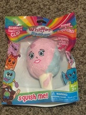 Rare-WHIFFER SNIFFERS-KATIE COTTON CANDY SCENTED BACKPACK CLIP-PINK,BLUE