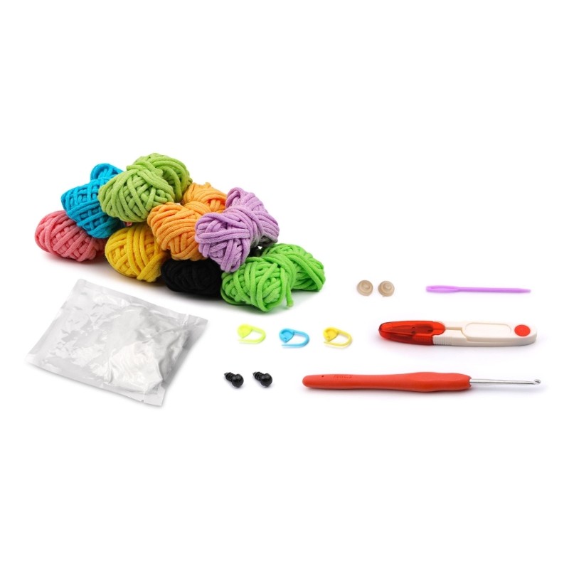 Beginner-Friendly Knitting & Crochet Kits for Adults and Kids - Animal-Themed DIY Craft Sets