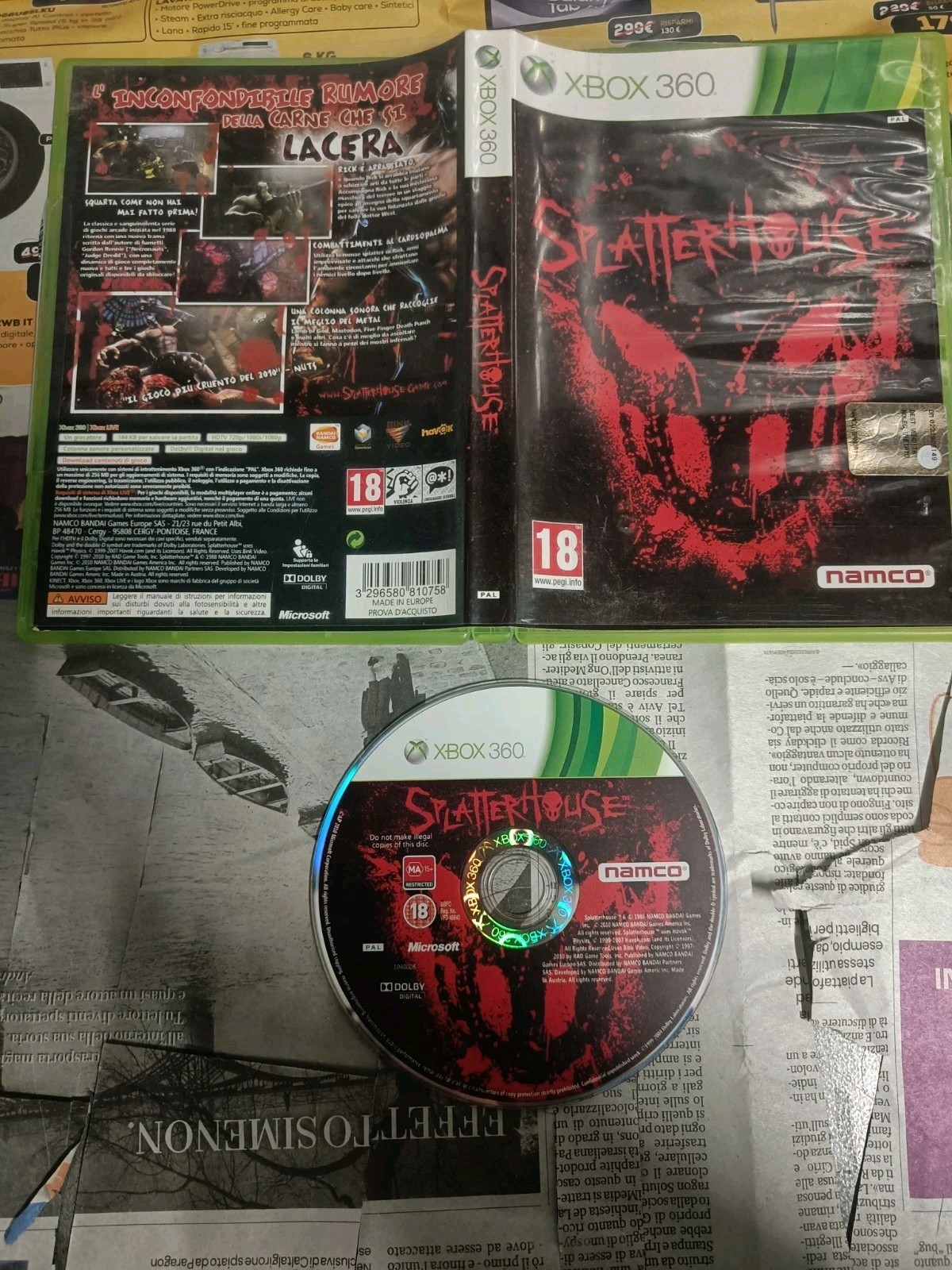 SPLATTERHOUSE XBOX 360 - Excellente Condition